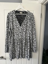 FatFace Women?s Floral Print Long Sleeve Smock Dres Size 22 VGC