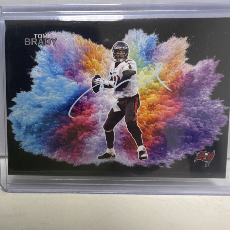 Custom Blast Tom Brady Auto Lithograph CB-15A Custom Tampa Bay Buccaneers