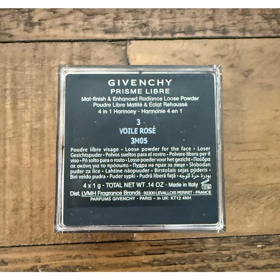 Givenchy Prisme Libre Loose Powder 3 Voile Rosé 4-in-1 Harmony Radiance Italy - Image 2 of 4