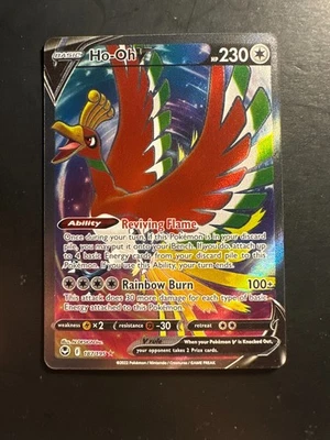 2022 Pokemon SWSH Silver Tempest Ho-Oh V 187 /195 Full Art Holo Rare Holographic - Image 1 of 4