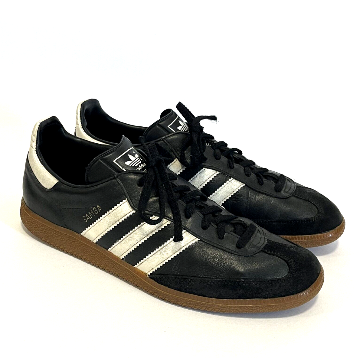 1980s ADIDAS Samba Yugoslavia Sneakers 9.5 10 US 44 Black OG