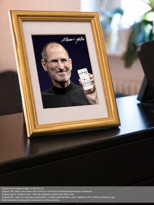 Repro-Autogramm - Steve Jobs - Gerahmt - Unternehmer