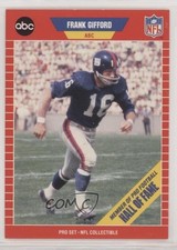 1989 Pro Set Announcers Frank Gifford #2 HOF 0t2