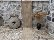 2x10 Runner Rug, Turkish Rug, Vintage Rug, Pink Rug, Hallway Rug, Kitchen Carpet