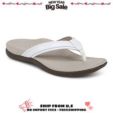 Vionic Tide II White Toe Post Sandal Women's US sizes 5-13 Brand New