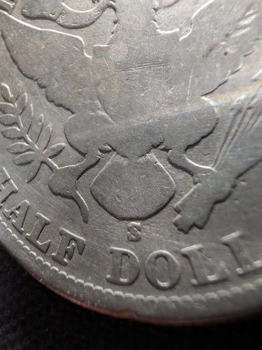 1904-S Barber Silver Half Dollar - Key Date - Low Mintage - Good (G) Cleaned