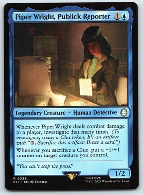 Piper Wright, Publick Reporter - Universes Beyond Fallout - MTG - Near Mint