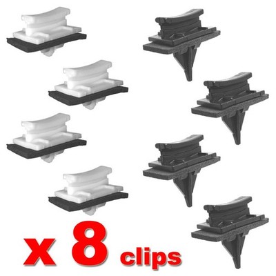 8 x Frontscheiben Blenden Leisten Befestigung Clips für Ford Transit 4069906