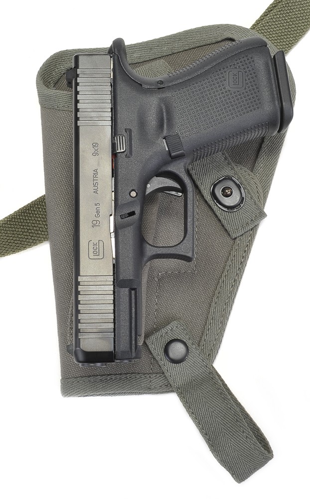 OD Tanker Shoulder Holster with Magazine Pouch fits Glock 19 Glock