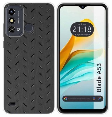 Cadorabo Case Compatible with ZTE Blade V7 in Metallic Blue - Shockproof and Scratch Resistant TPU Silicone Cover - Ultra Slim Protective Gel Shell Bumper Back Skin