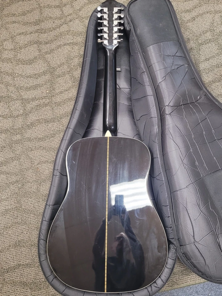 FENDER 12-String Black Acoustic Guitar Model DG-16-12 BLK - Image 2 of 4