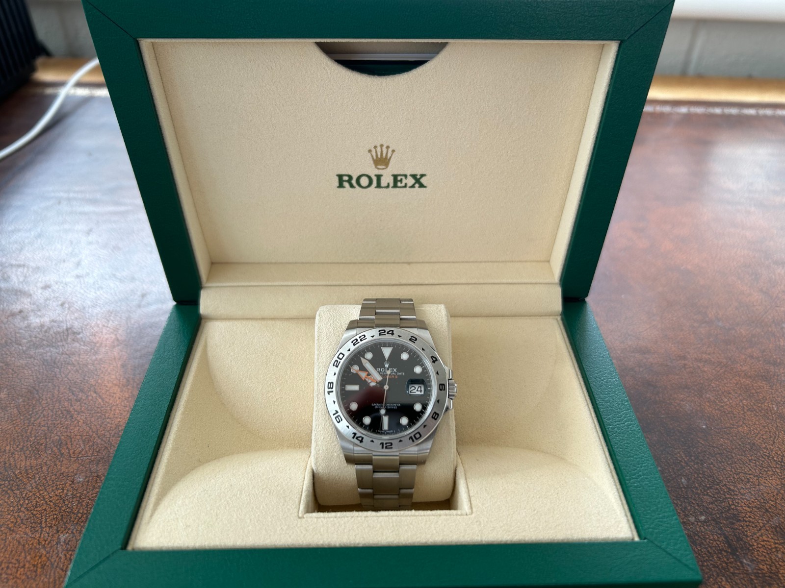 Rolex Explorer ii 216570 Full Set 2019 42mm With Black Dial