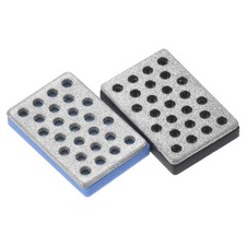 2Pcs 1.2"x0.8" Coarse/Extra-Coarse Ski Snowboard Whetstone Edge Files Blue/Black