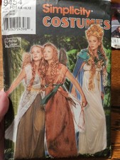 Simplicity Pattern 9454 Sizes 6-12 Adult Fairy Costume S118 