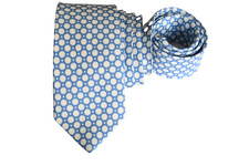 BURBERRY MEN'S TIE NAVY BLUE/POLKA DOT Width: 2.3/8" Length: 60"