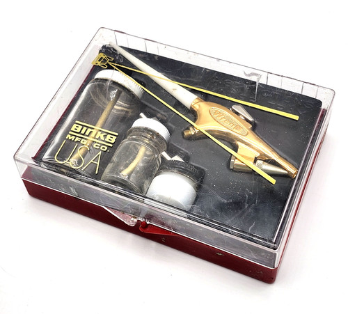 Vintage BINKS #59-10006 WREN Air Brush Set #2, Type B w/ 3 Jars, Case & Manual