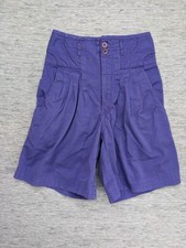 Vintage Jordache Super High Waisted Shorts Purple Size 7/8 Cotton Boho Hippie