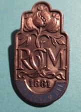 ROYAL COLLEGE OF MIDWIFES  WHITE METAL & ENAMEL PIN BACK