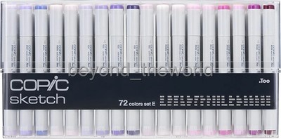 Copic Sketch 72 Color Marker Set A / B / C / D / E Artist Markers Anime Comic