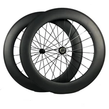 Carbon Road Triathlon Bike Wheelset 700c Clincher Tubeless Ceramic Bearing Hub