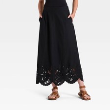 Women's Maxi Full Skirt - Universal Thread Black M