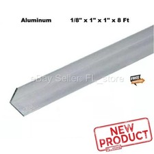 Aluminum Angle 1/8" x 1" x 8 Feet Length Unpolished Alloy 6061 90° Stock NEW
