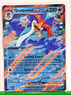 Quaquaval ex 052/193 Sv02: Paldea Evolved Holo Double Rare NM Pokemon TCG