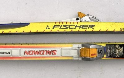 Fischer  RCS 203cm WAXABLE cross country skis Salomon SNS Profil XC
