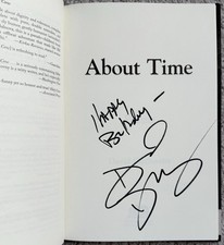 David Duchovny Signed In Person About Time Poems HC Book - Happy Birthday