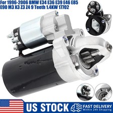 Starter For BMW 3-Series 5-Series E46 E85 E90 M3 X3 Z3 Z4 9 Teeth 1.4KW 17702