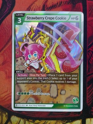 CookieRun Braverse TCG - Strawberry Crepe Cookie ST3-002 SR