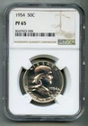 1954 Franklin Silver Half Dollar NGC PF (PR) 65