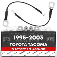 Tailgate Support Cable Replacement Set, Rear Driver Passenger Side - Compat...