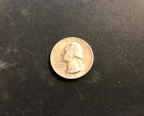 1964-P   Washington Quarter AU  "Free Shipping"