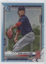 2021 Bowman Draft Chrome Sky Blue Refractor Chih-Jung Liu #BDC-190 0l0m