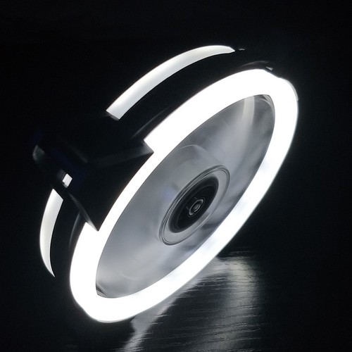 120mm PC Case Fan RGB LED Computer Cooling 4pin/3pin PWM Double Diaphragm - Afbeelding 17 van 18