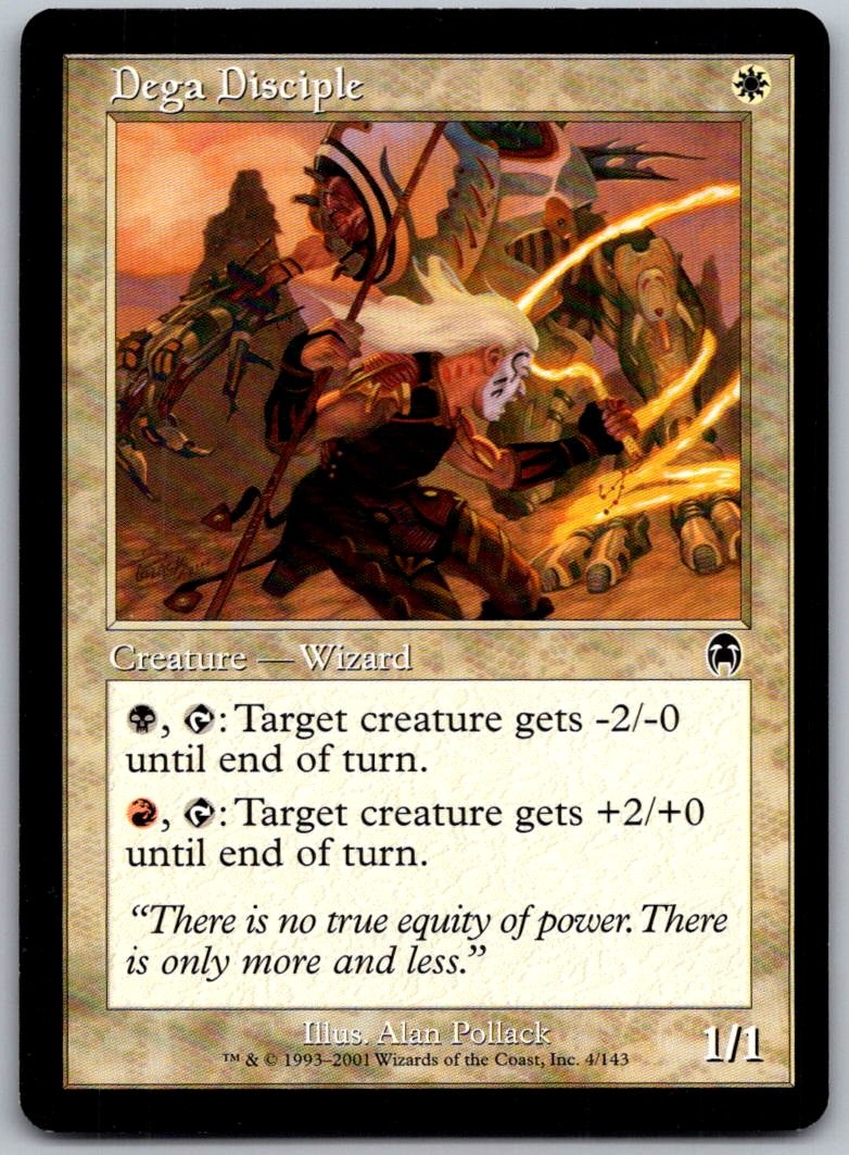 Dega Disciple 4 Common Apocalypse Magic: The Gathering Lightly Played