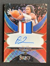 Dillon Jones 2024-25 Panini Prizm Rookie Patch Red Wave Auto RC /99 #RJA-DIL