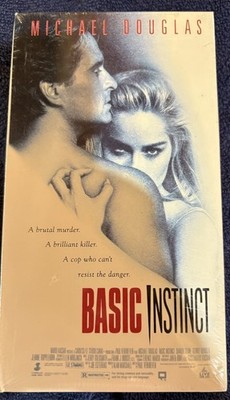 Basic Instinct VHS   Factory Sealed | Michael Douglas & Sharon Stone in Suspense