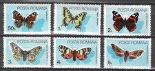 Romania 1985 Insects Butterfly Schmetterlinge Papillons Moths compl set MNH