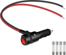 12volt Replacement Cigarette Lighter Male Plug Power Cable Truck Size 0.3m