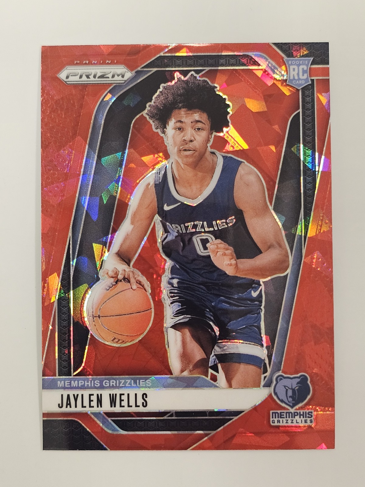 2024-25 Panini Prizm - Jaylen Wells #239 Red Ice Prizm (RC)