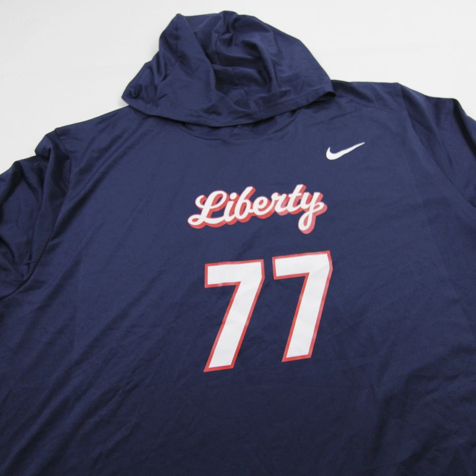 Liberty Flames Nike Long Sleeve Shirt Men's Navy New - Image 2 of 4