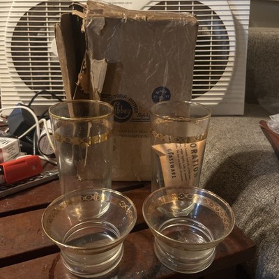 Vintage Libby Safedge Glassware Set of 4