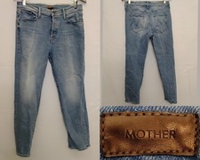 Mother The Scrapper Ankle Jeans Women's 28" Light Wash Denim Z4766