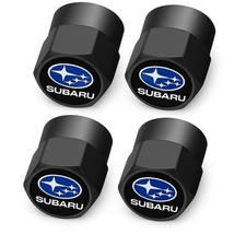 Compatible With Subaru 4pcs Tire Valve Stem Caps Black Anodized Aluminum Set Compatible With Subaru 4pcs Tire Valve Stem Caps Black Anodized Aluminum Set