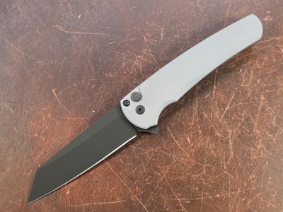 Pro-Tech Knives - Malibu Grey Handle DLC MagnaCut Reverse Tanto Blade 5403-Grey
