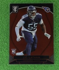 2024 Panini Totally Certified - Rookies J.C. Latham #126 Mirror Red /249 (RC)