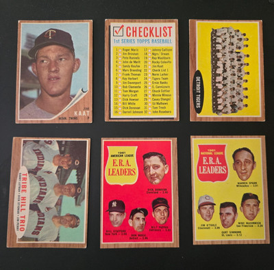 1962 TOPPS BASEBALL YOU PICK #2 - #249 ****FREESHIPPING****
