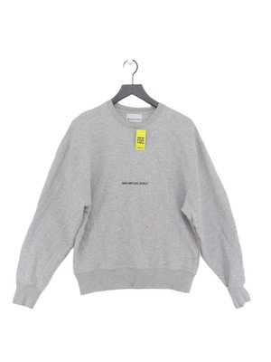 MKI MIYUKI ZOKU Damen Pullover M grau Baumwolle mit Polyester Rundhals Pulli
